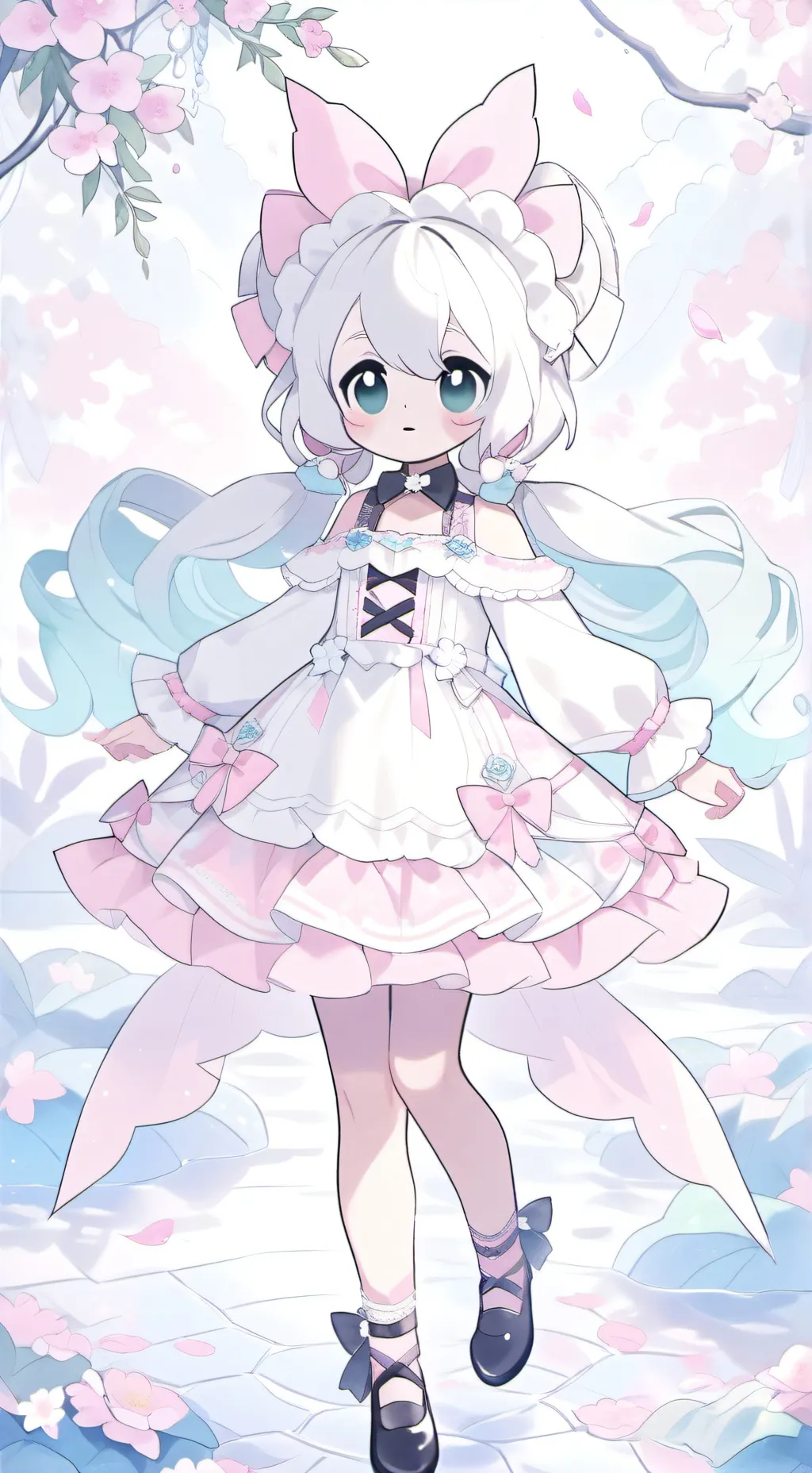 ai character: Love fruit(girl)hi background