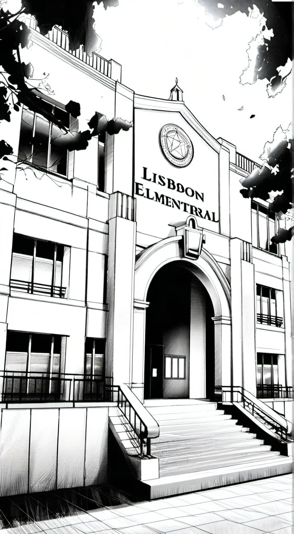 ai character: Lrs school  background