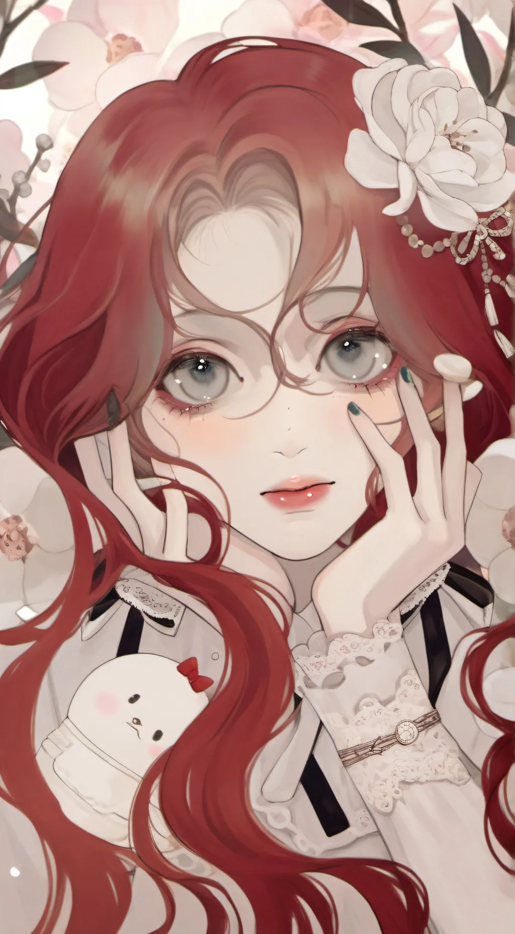 ai character: firedarin but girl background