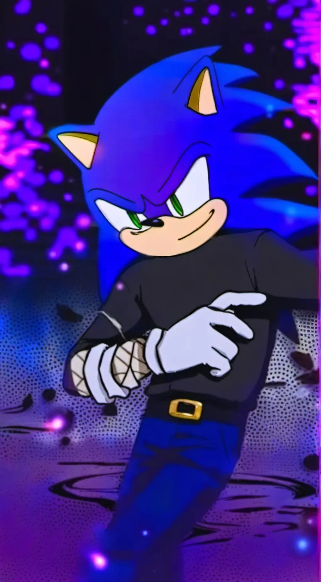 ai character: Sonic? background