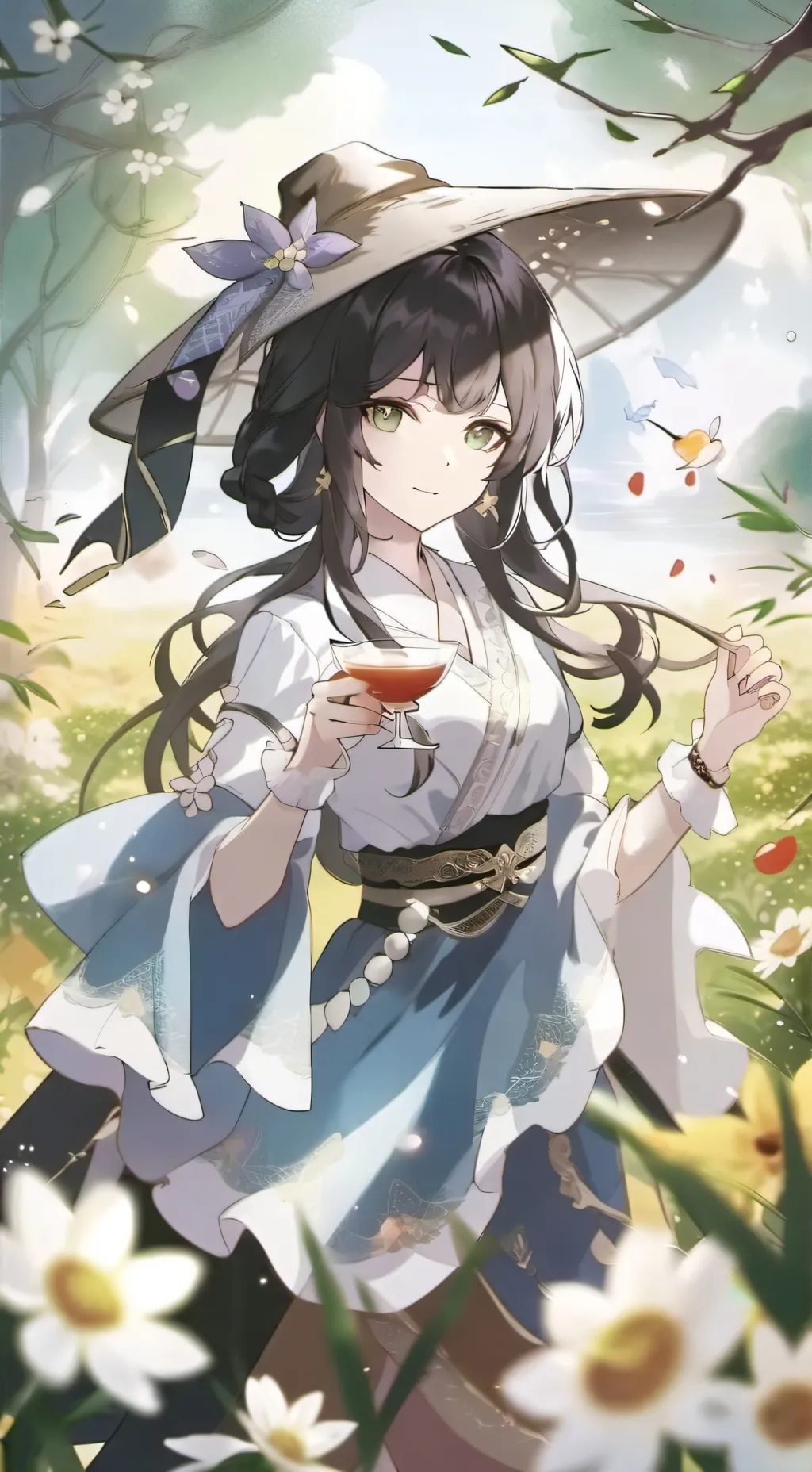 ai character: Sakura background