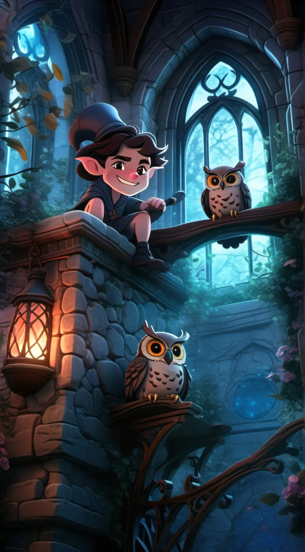 ai character: Gustholomule (mat) background