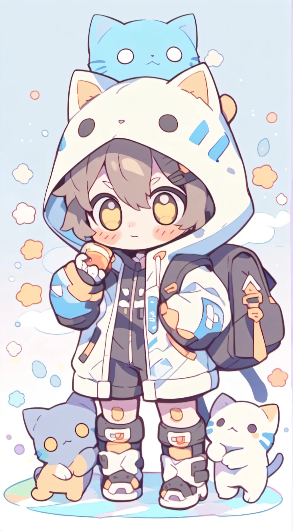 ai character: la niña gato background