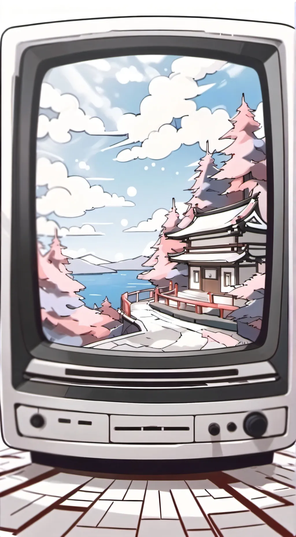 ai character: tv man background