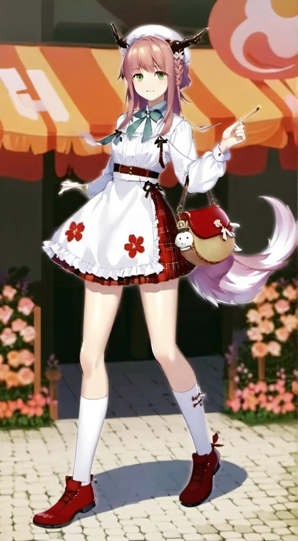 ai character: Monika  background