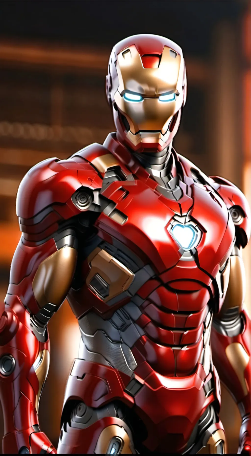 ai character: Iron Man ￼ background