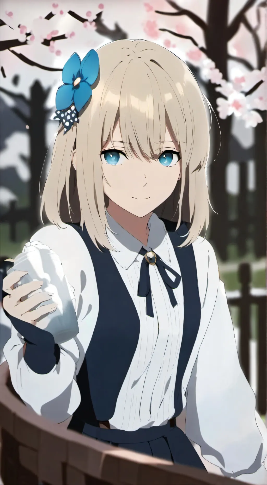 ai character: New girl pick me background