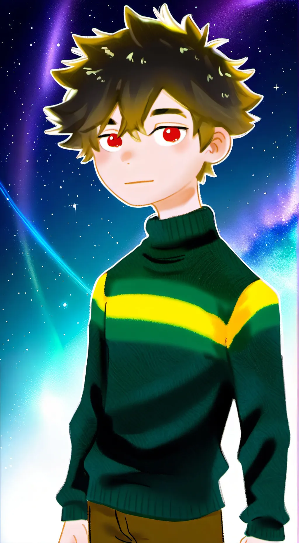 ai character: deltrune+undertale background