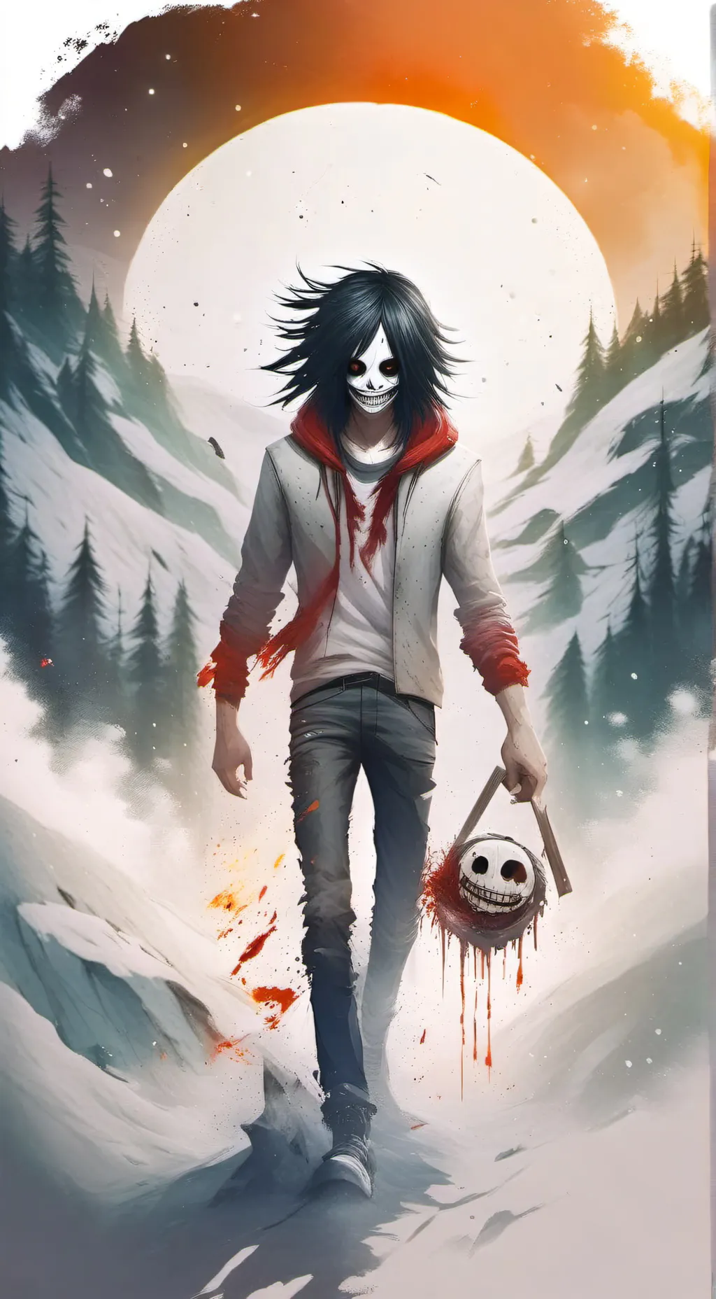 ai character: Jeff the killer background