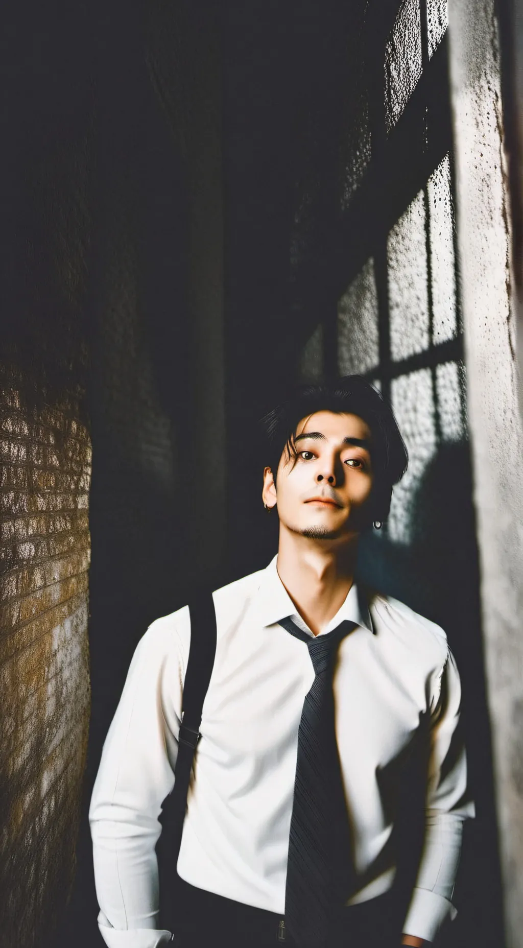 ai character: Aidan Gallagher  background