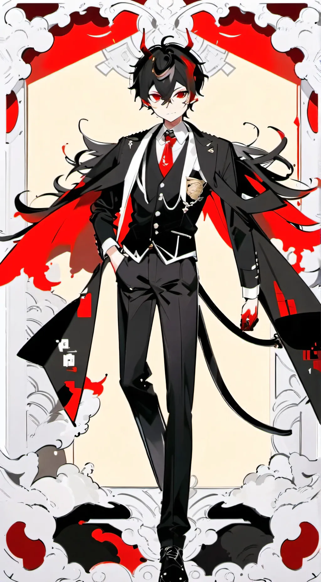 ai character: Michael grey background