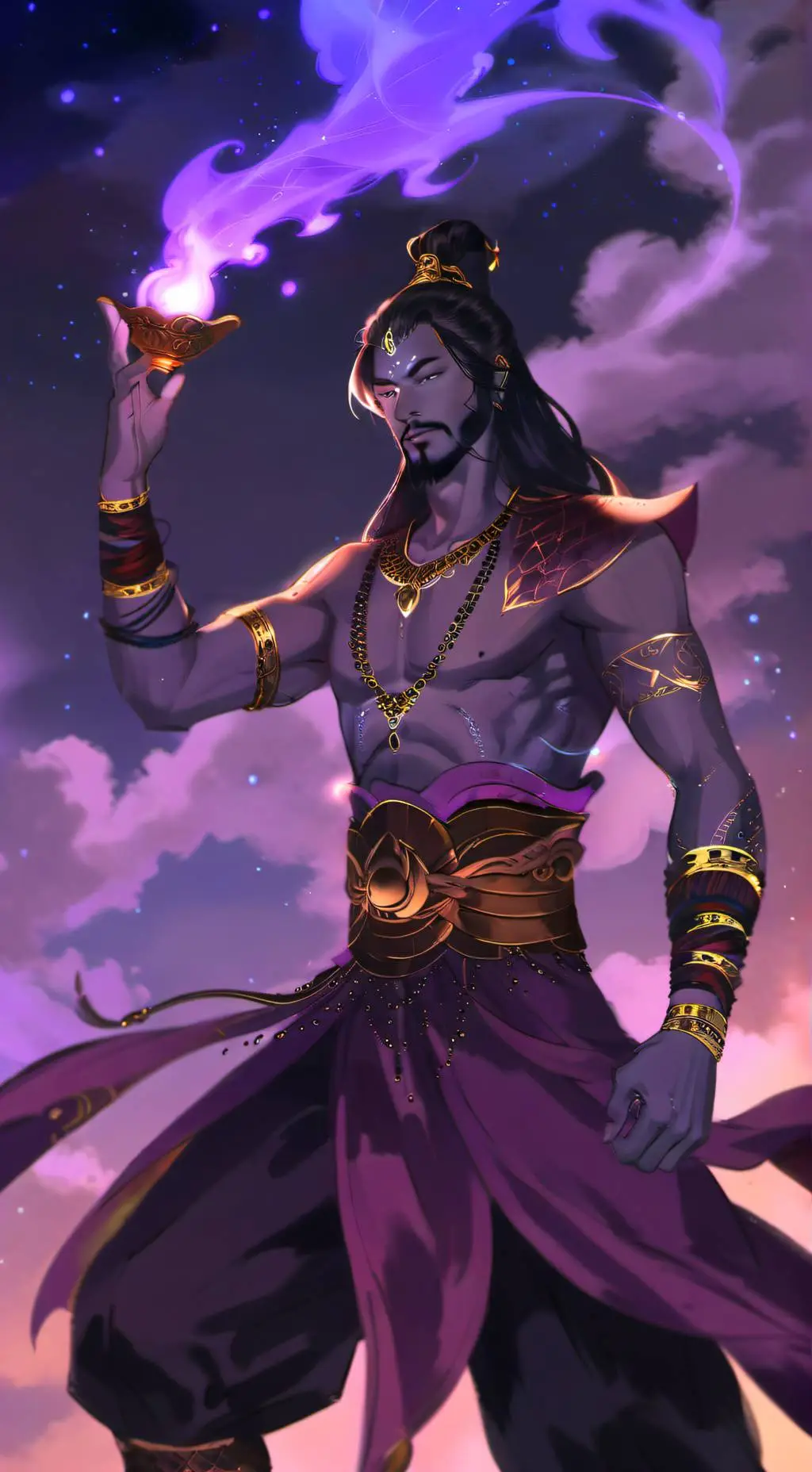 ai character: Granting Wishes. background