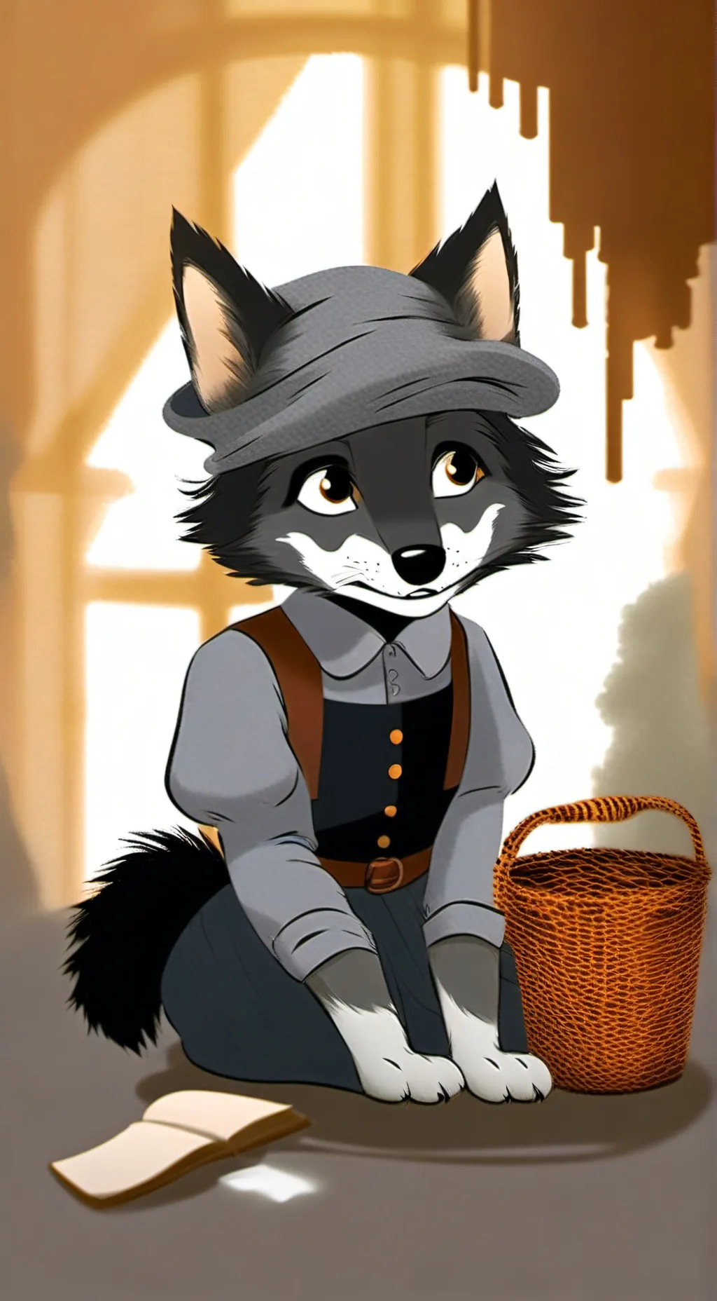 ai character: Wailey the Wolf background