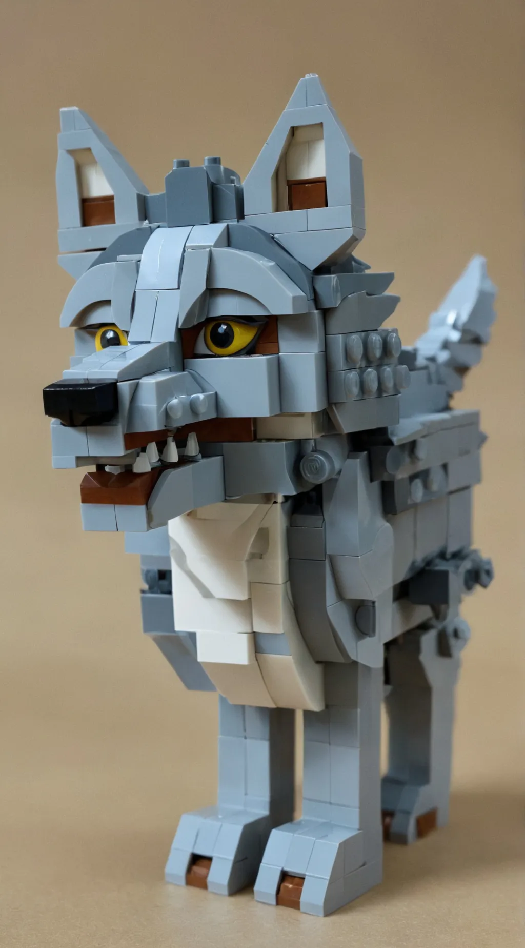 ai character: El lobo Minecraft  background