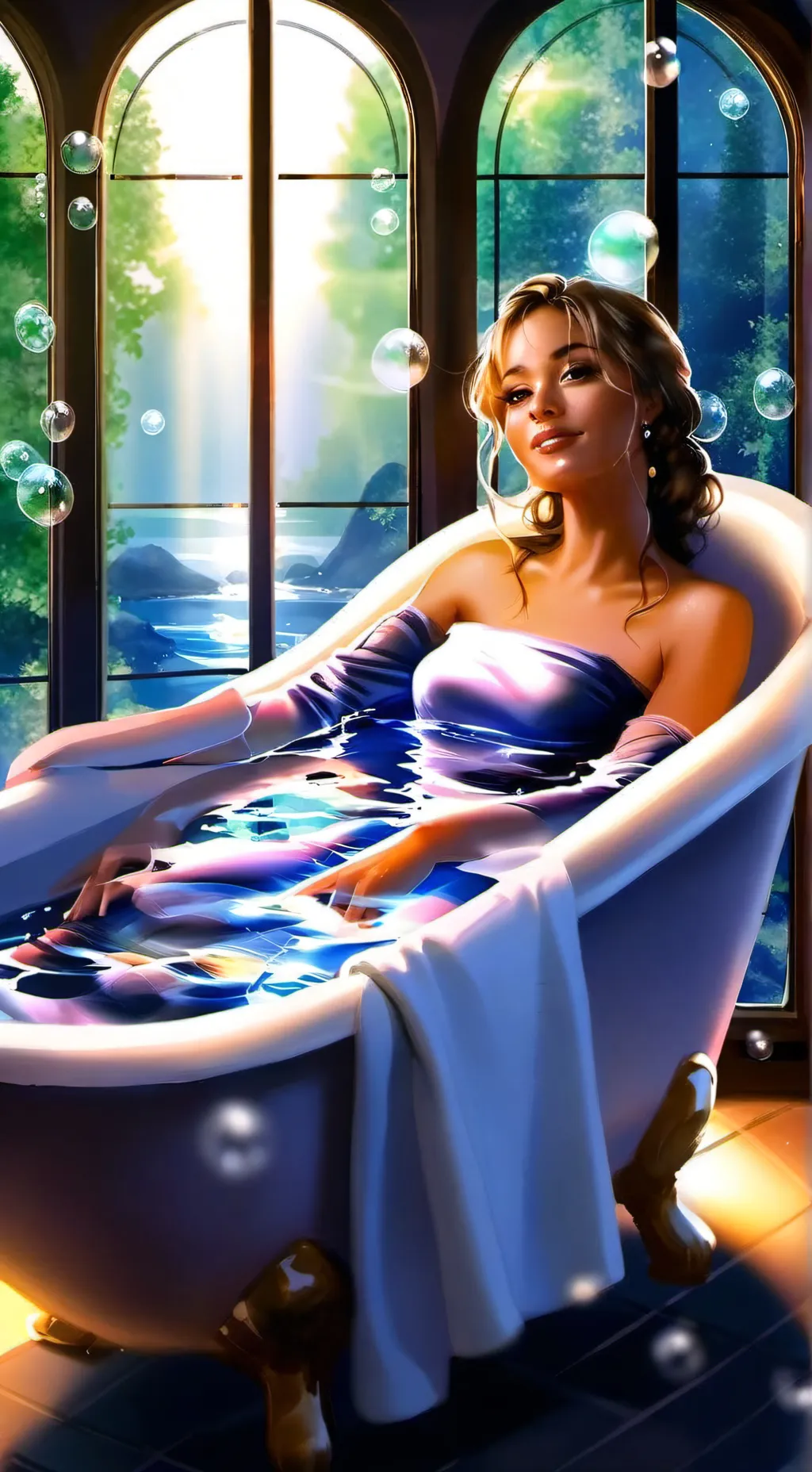 ai character: Sabrina Carpenter background