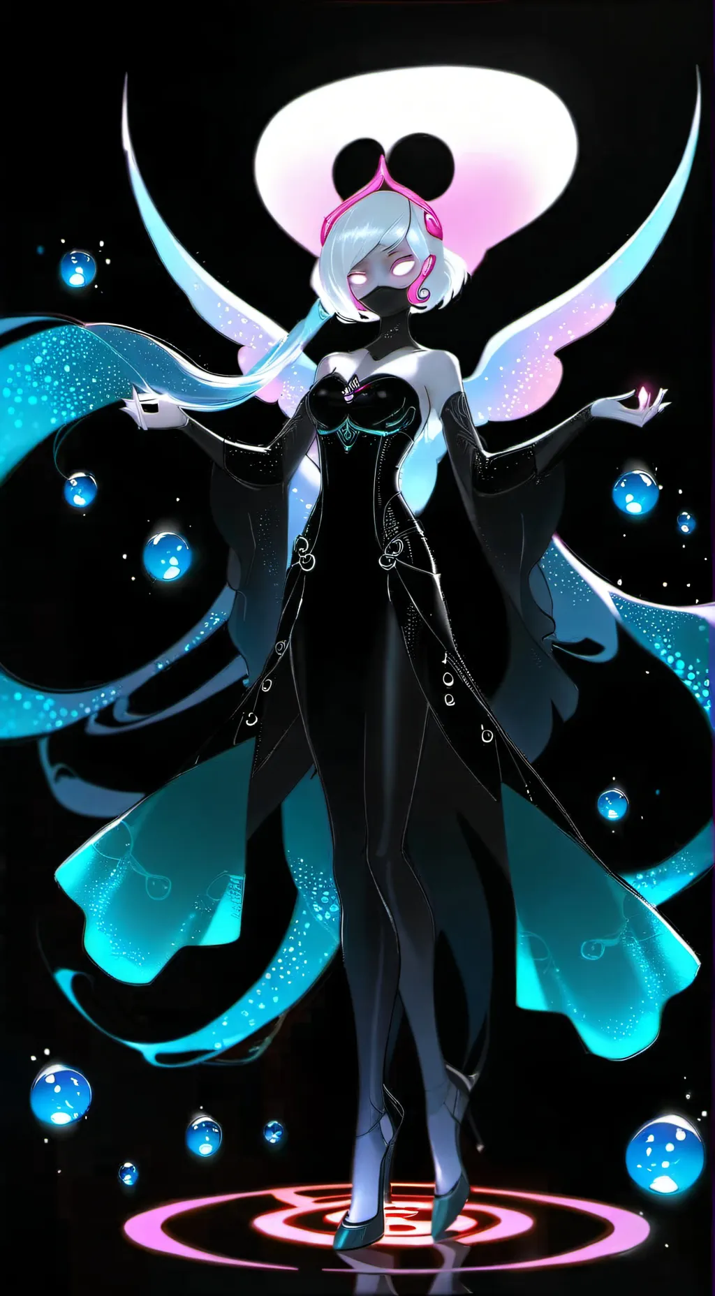 ai character: Vox&Val mermaid au background