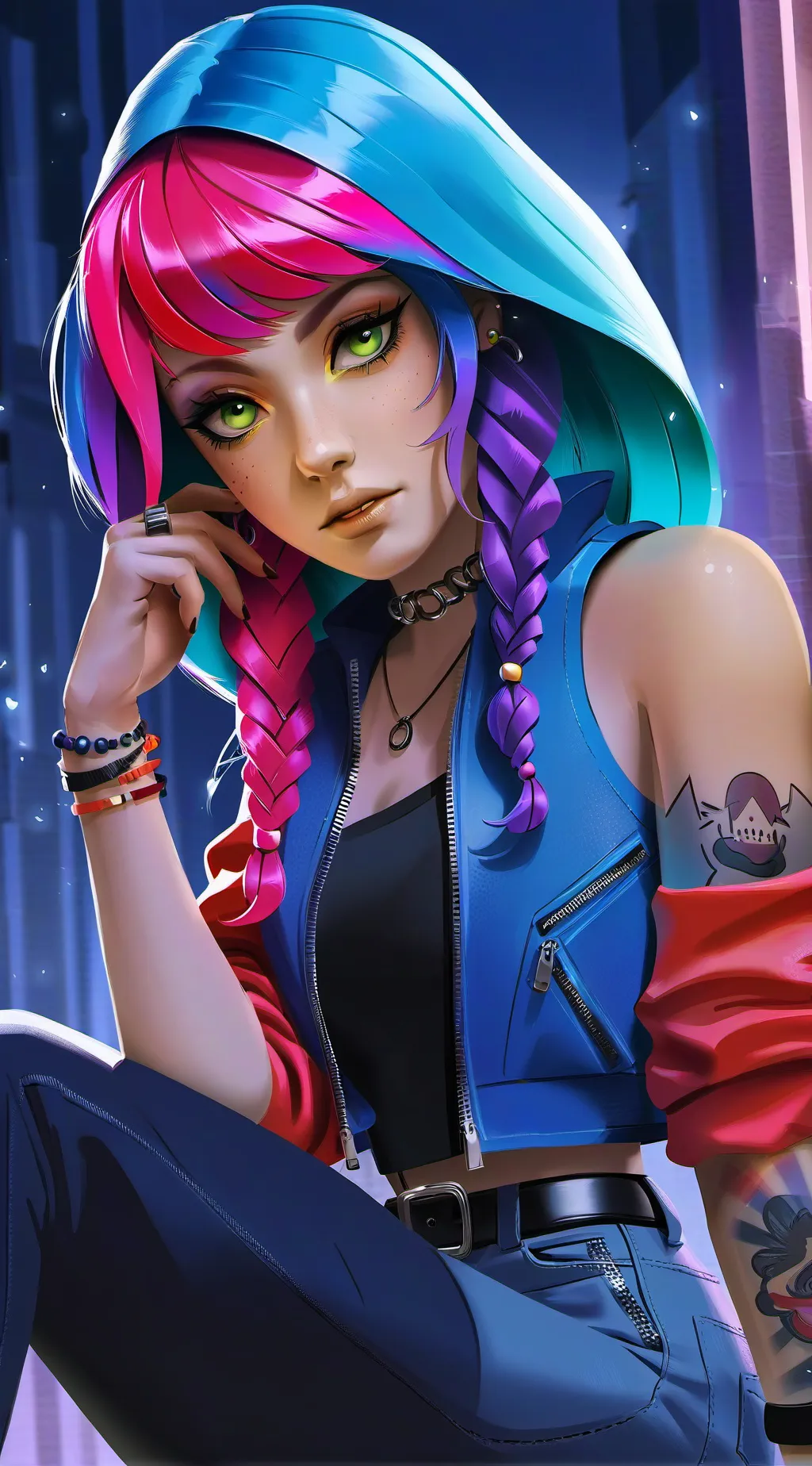 ai character: Cat lynn background