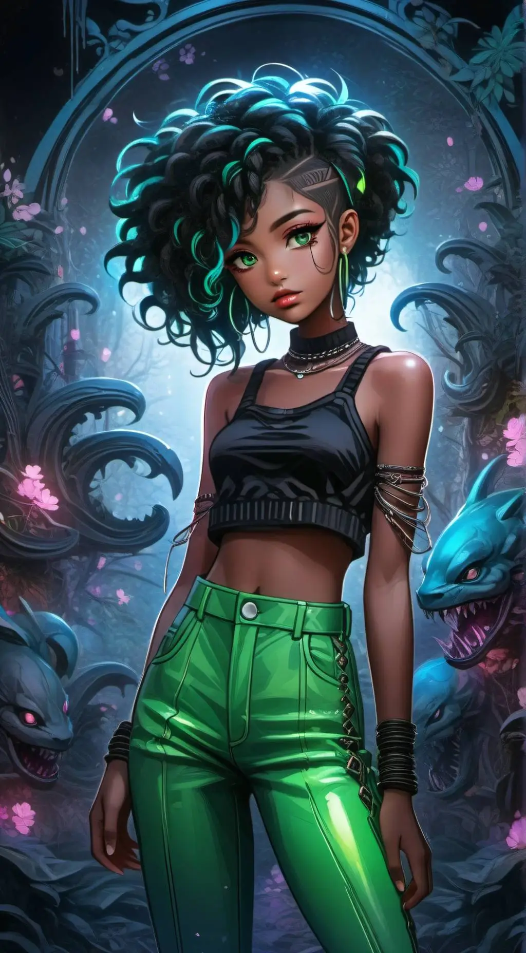 ai character: Nikki Benz  background