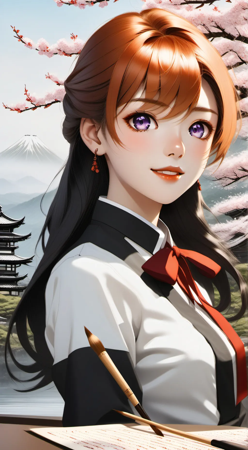 ai character: Yuzuki background
