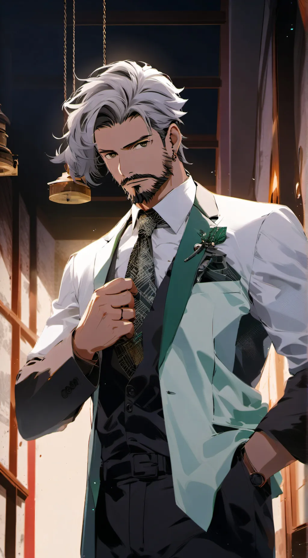 ai character: Mr. Green background
