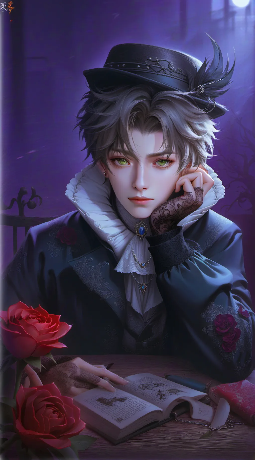 ai character: †~Ash~† background