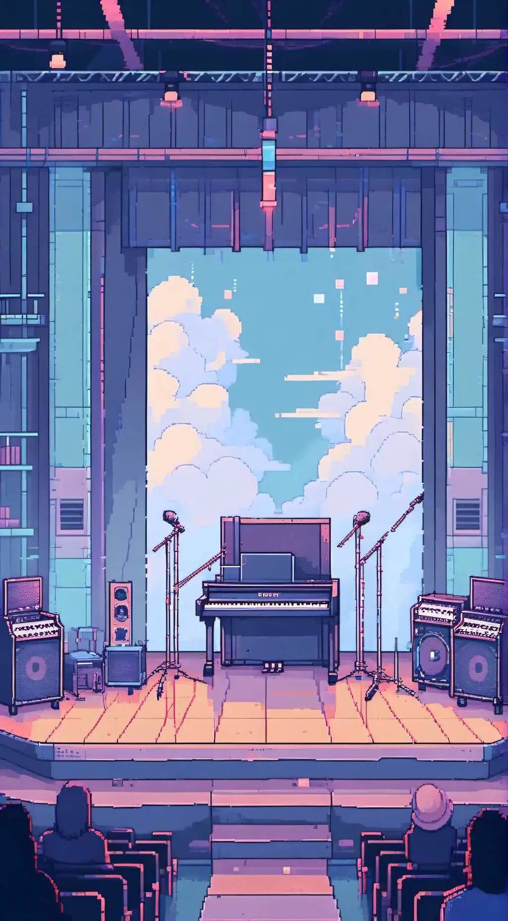 ai character: K-pop band background
