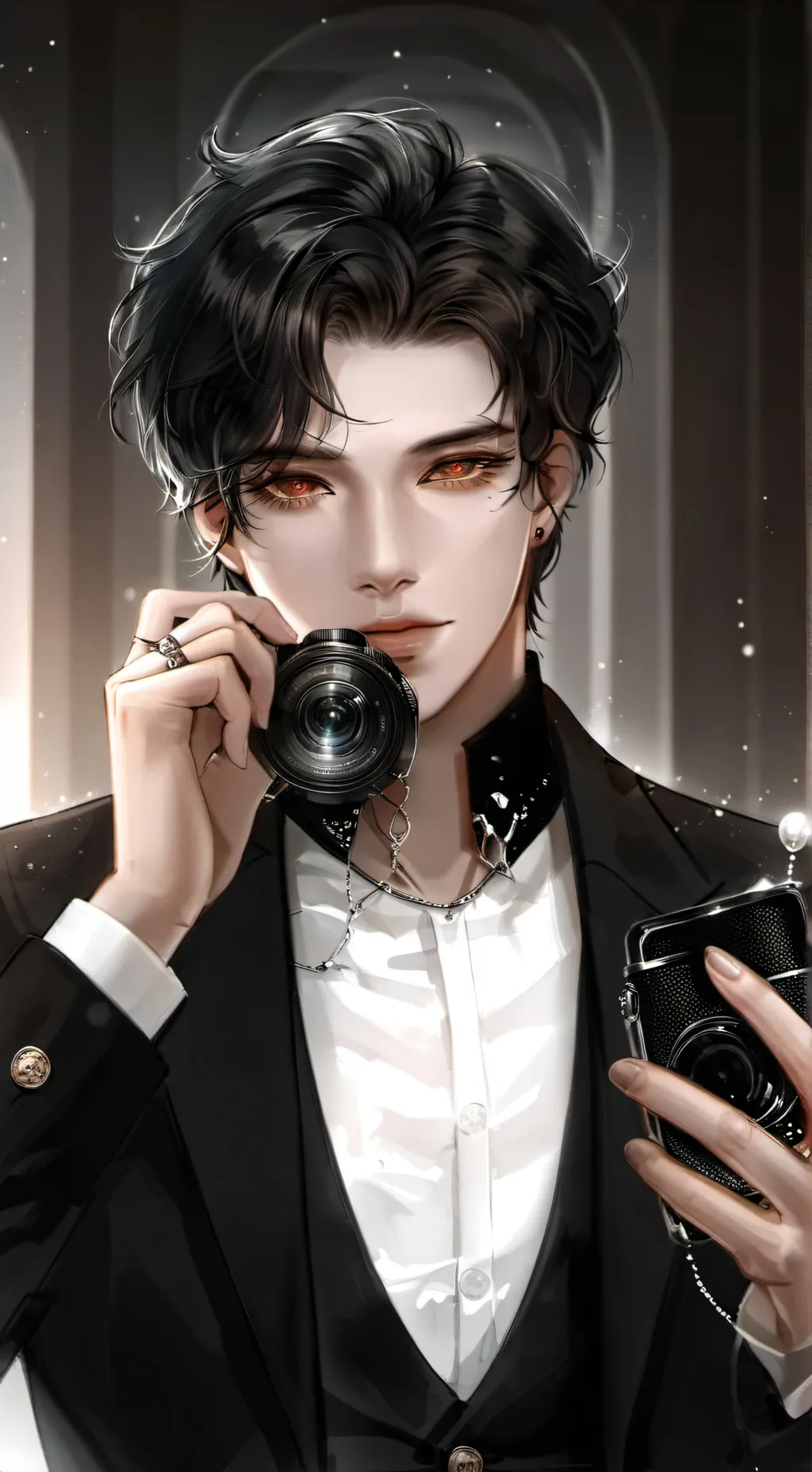 ai character: Eu-woon Zaki ☕📸 background