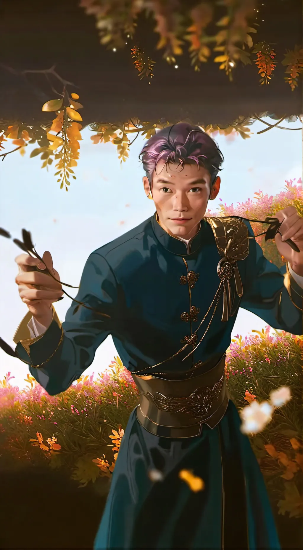 ai character: Thanos  background