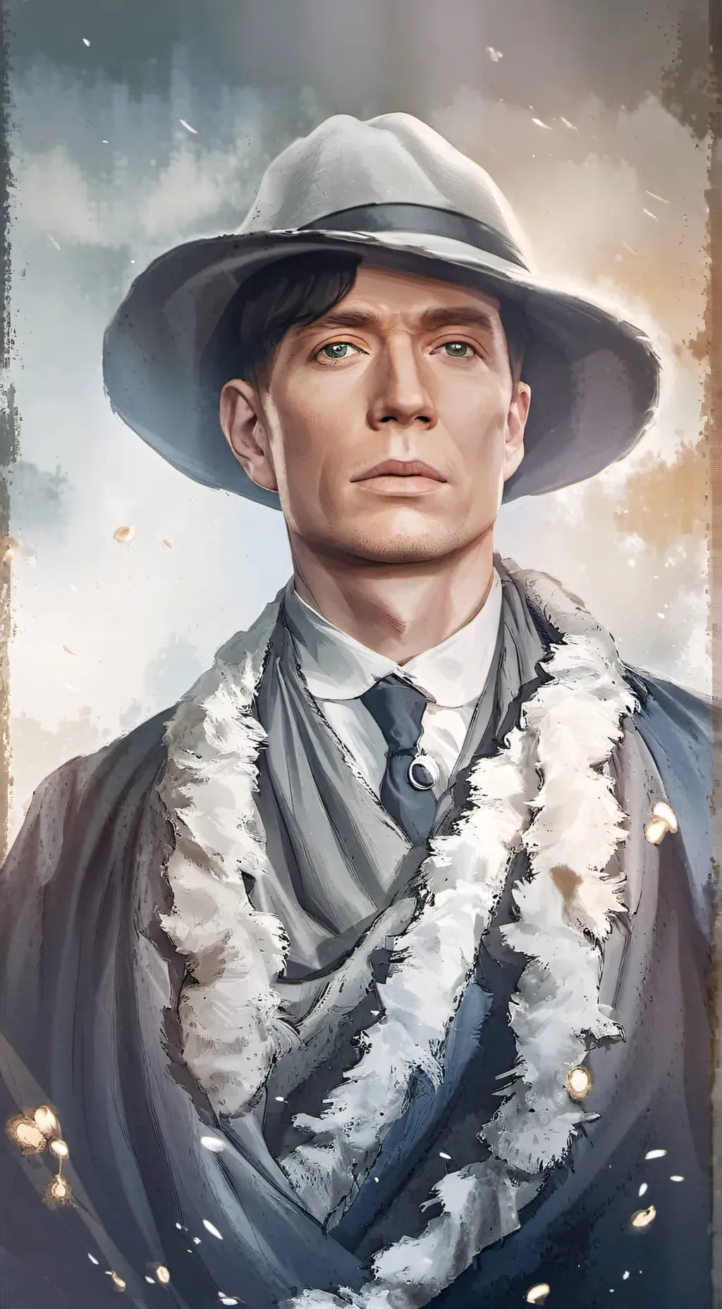 ai character: Tommy Shelby  background