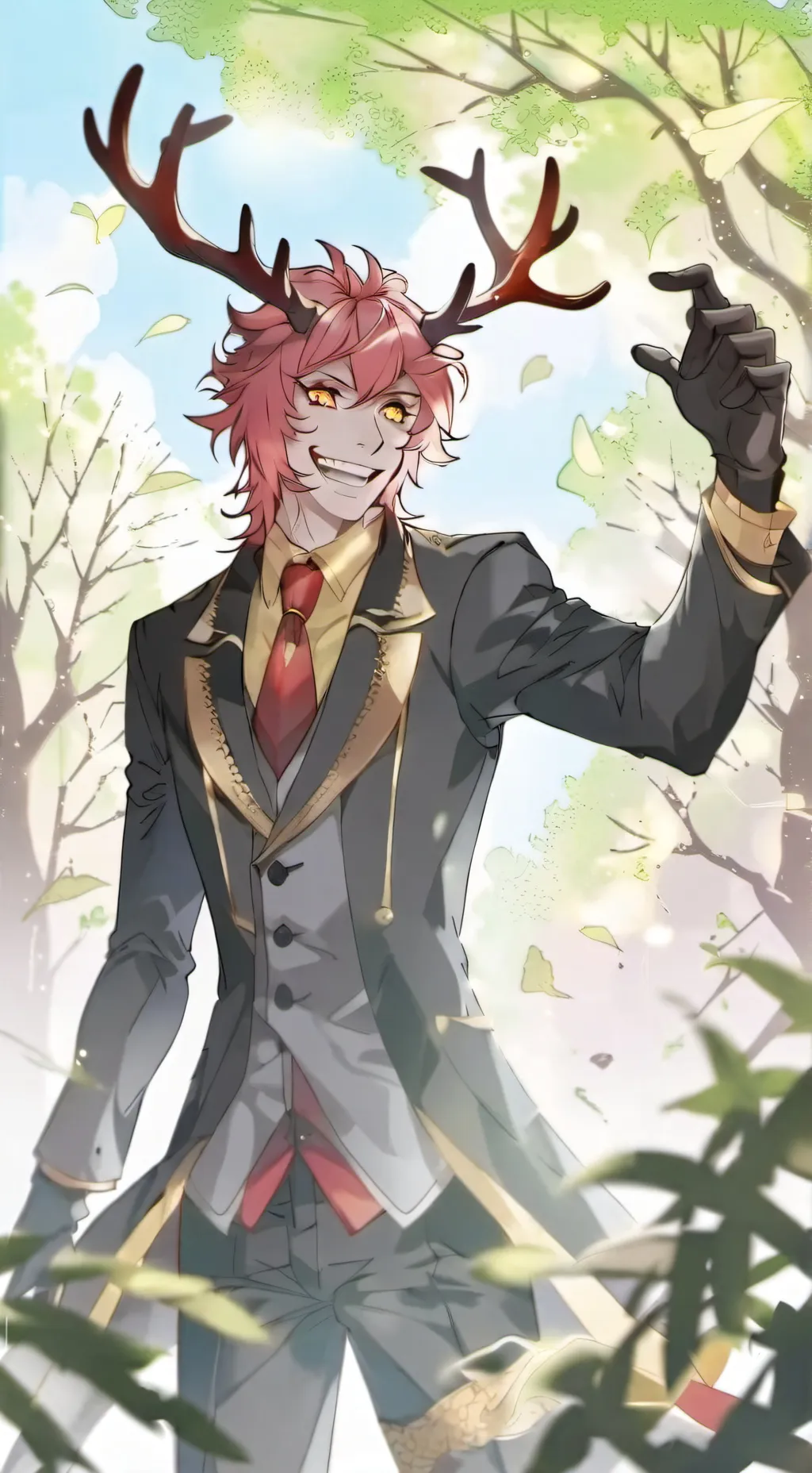 ai character: Hh but... background