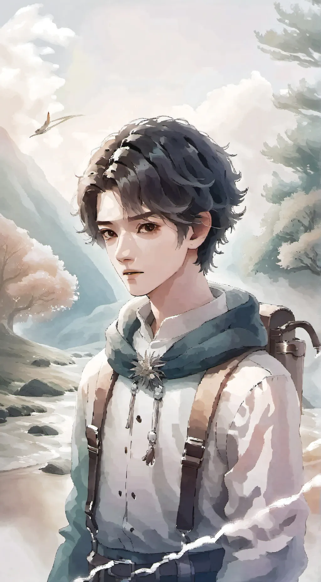 ai character: Léo 💋💖 background