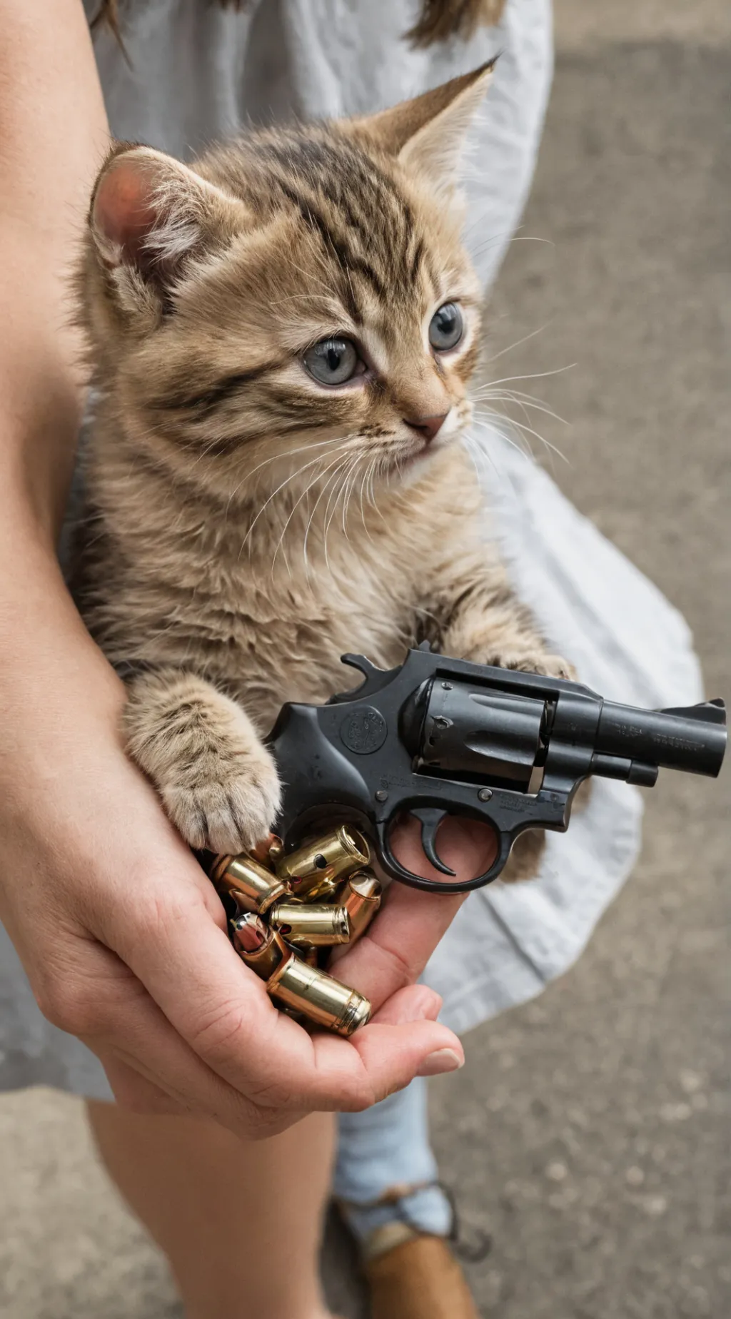 ai character: American kitten 2 background