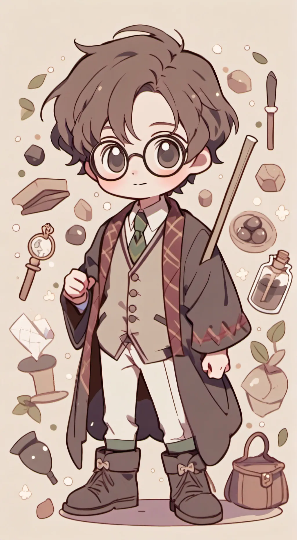ai character: Hogwarts background