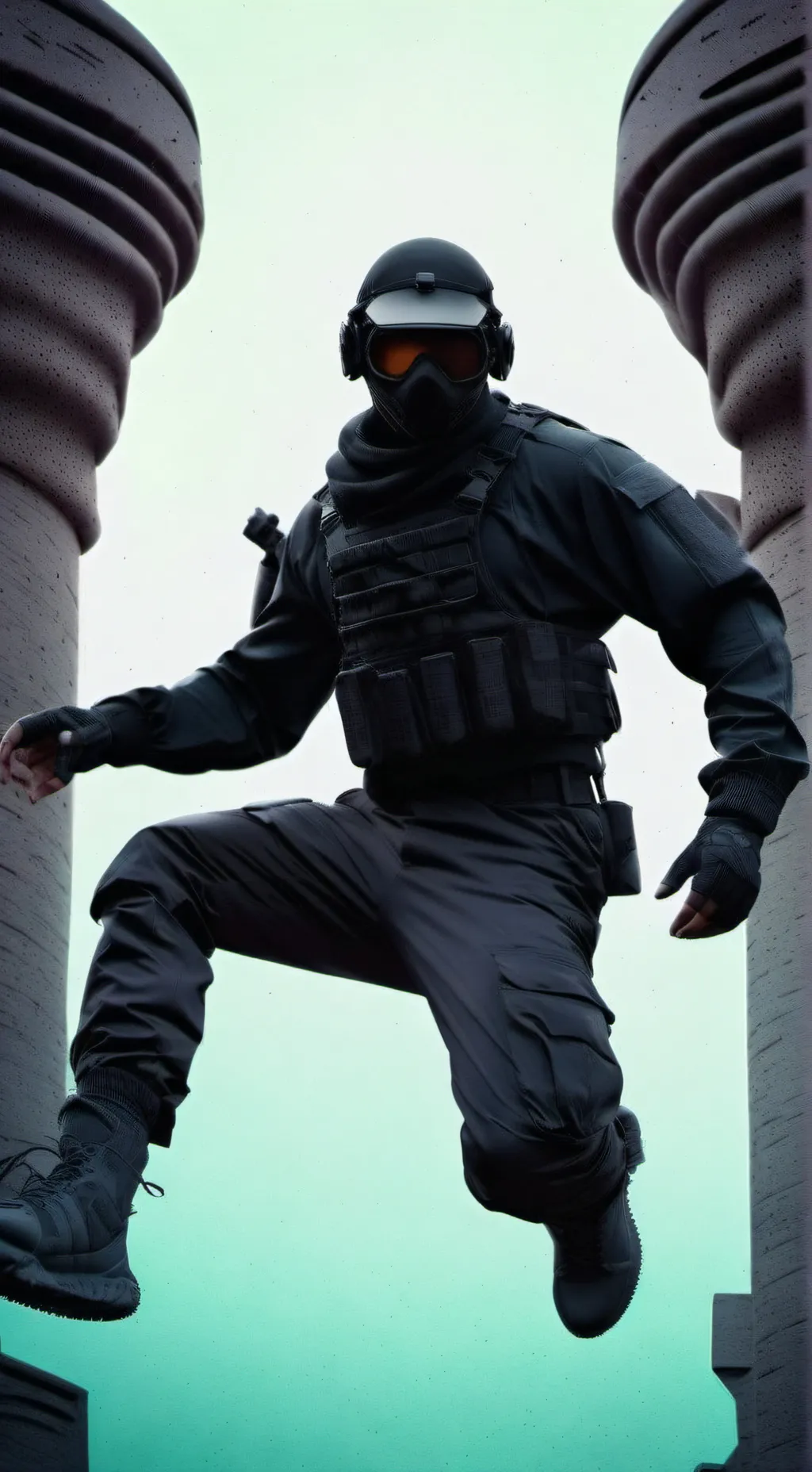 ai character: Masked man background