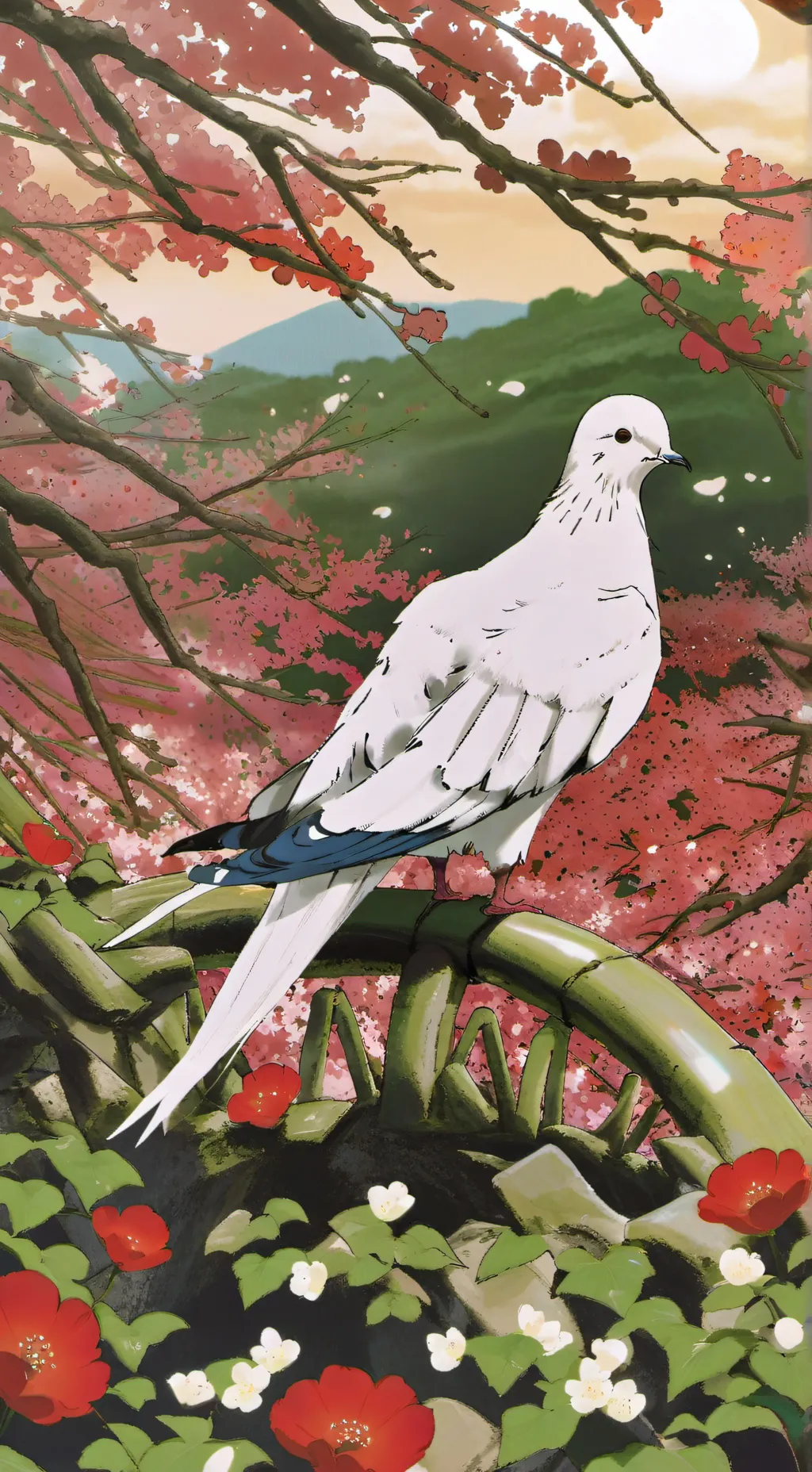 ai character: pigeon  background