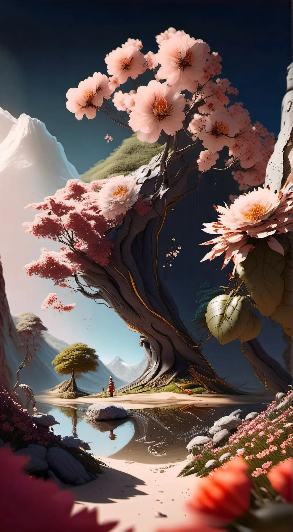 ai character: Alicd in borderlan background