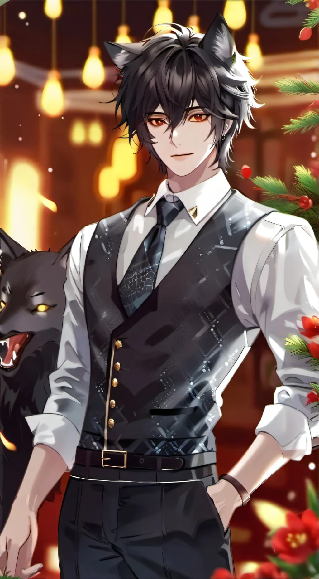 ai character: (\_/)~Levi~(\_/) background