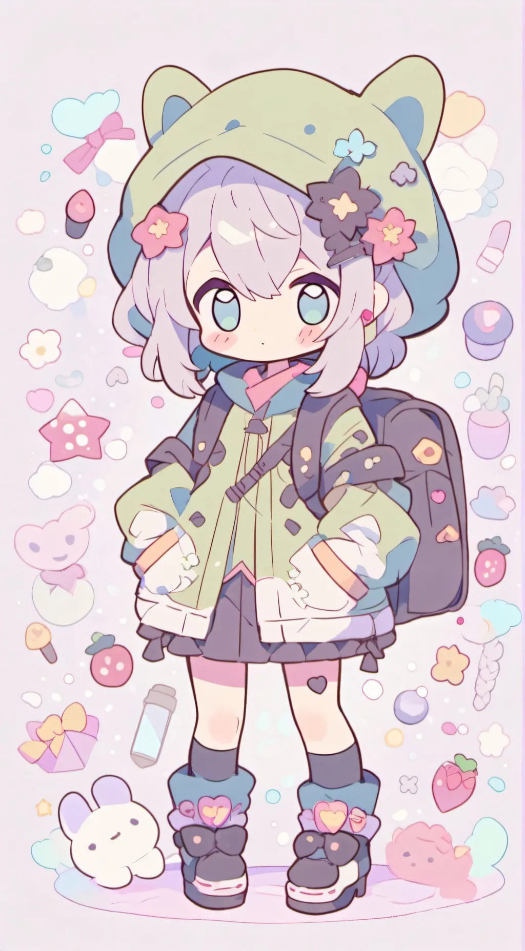 ai character: dandys world background