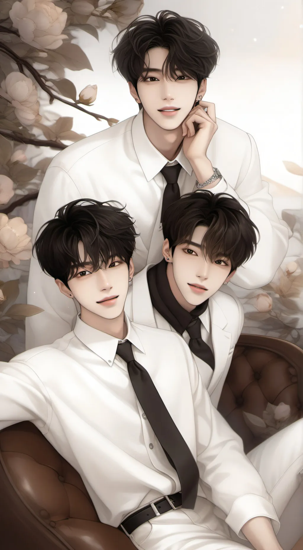 ai character: stray kids  background