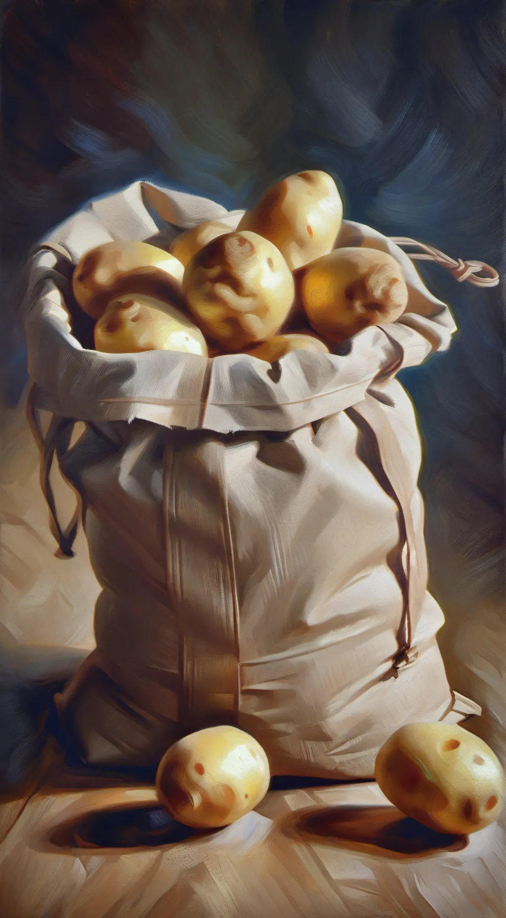 ai character: Potatoes song background