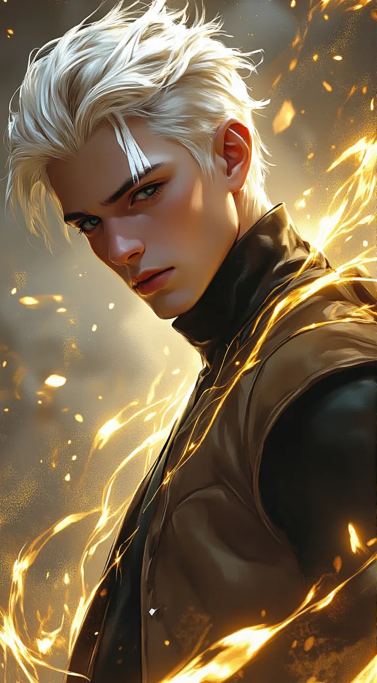ai character: •\ Orion •/ background