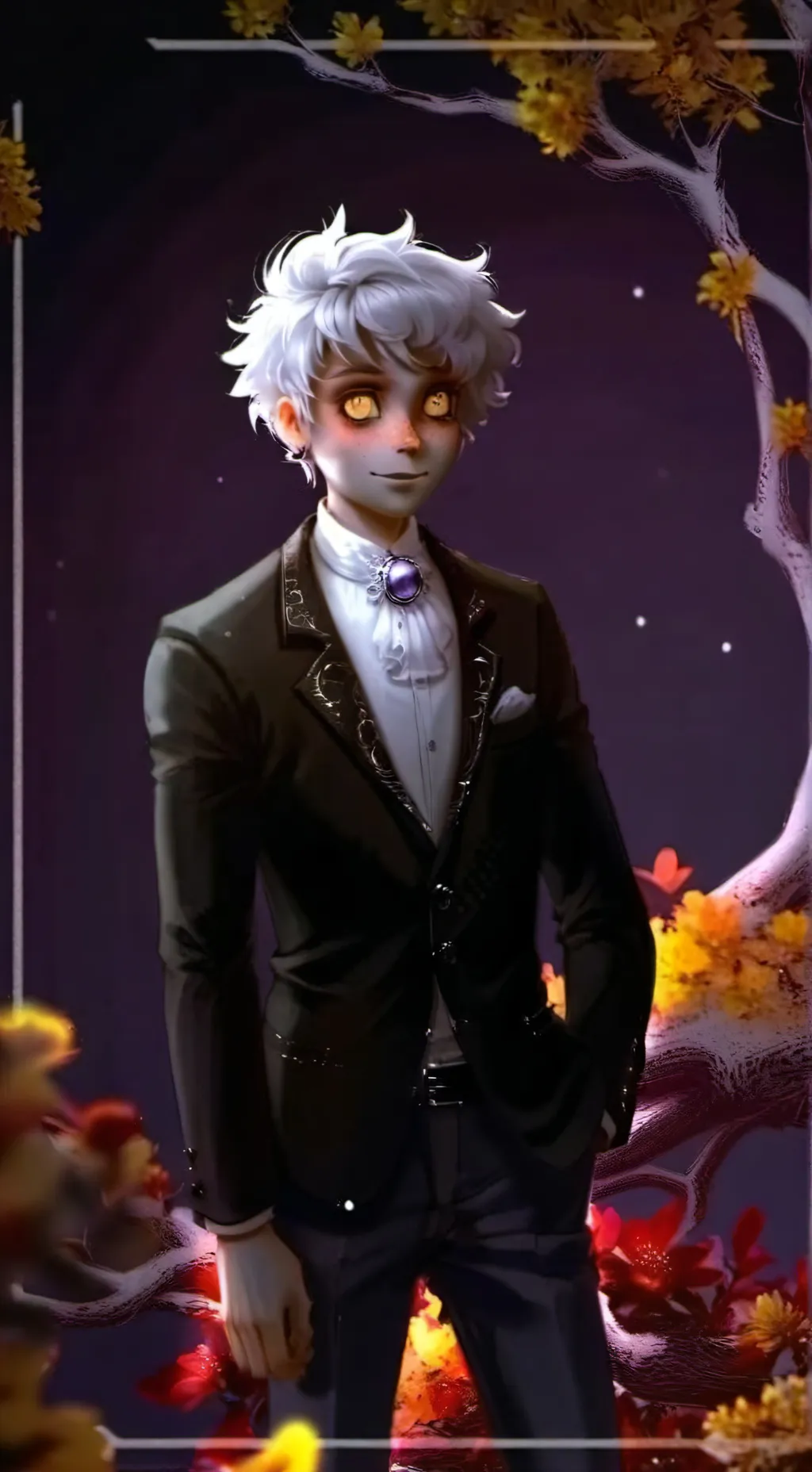 ai character: vampire👌🏻 background