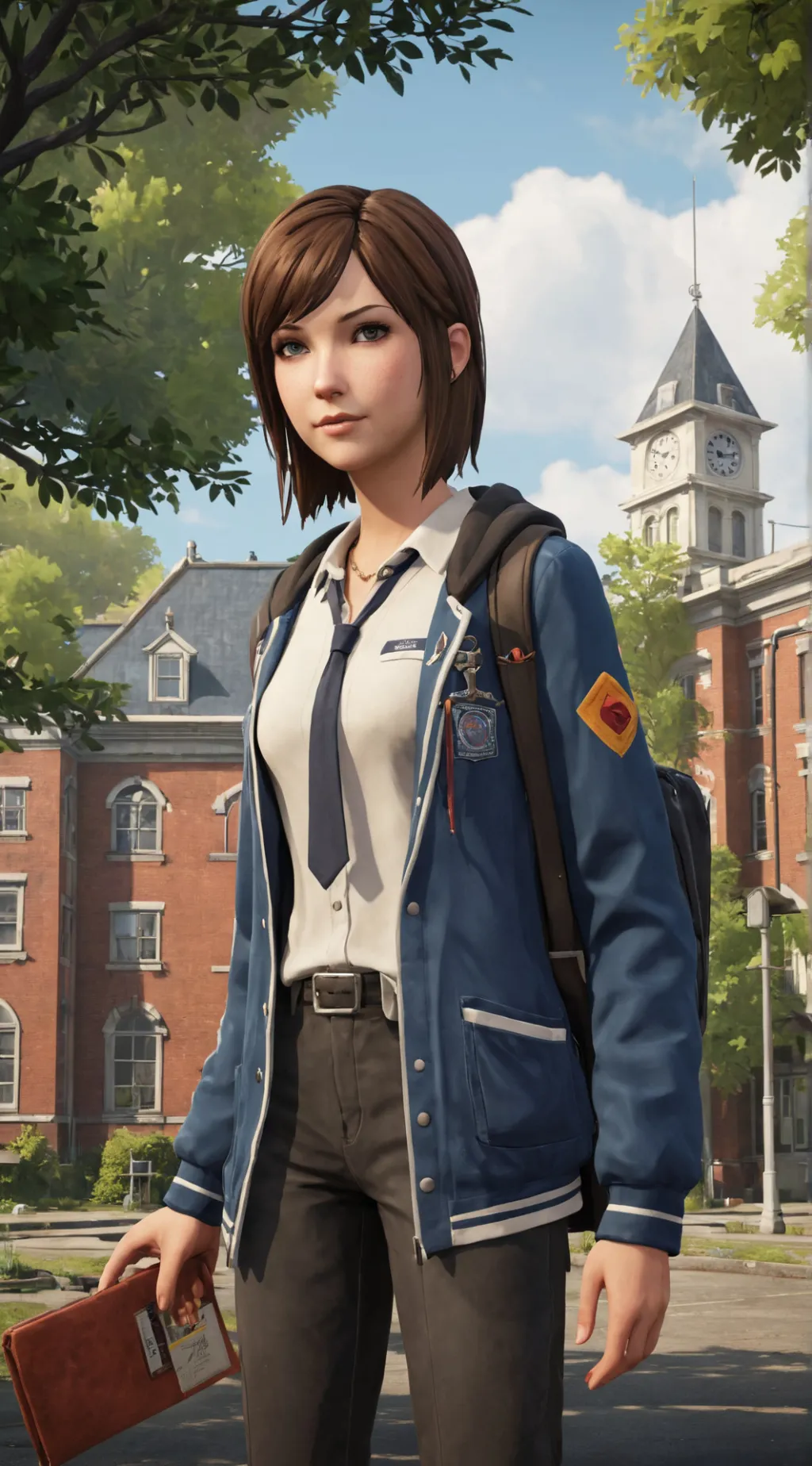 ai character: Blackwell academy  background
