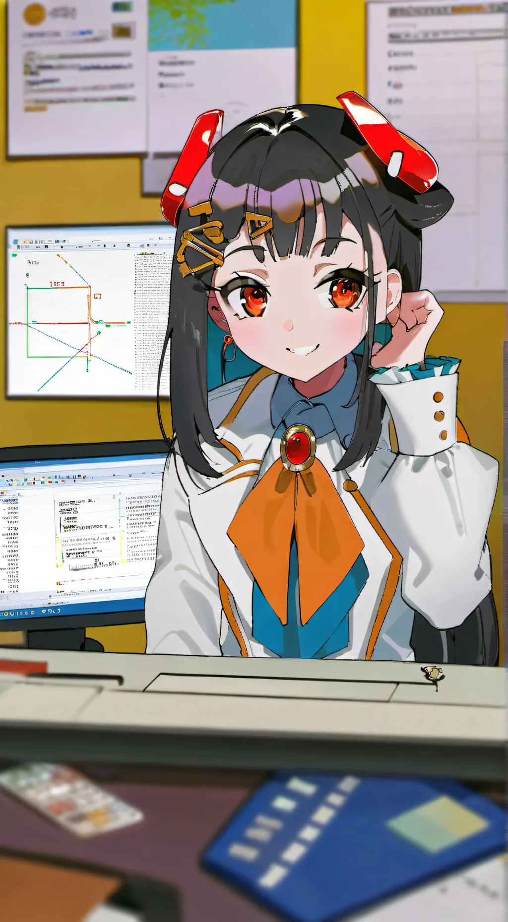 ai character: Rei background
