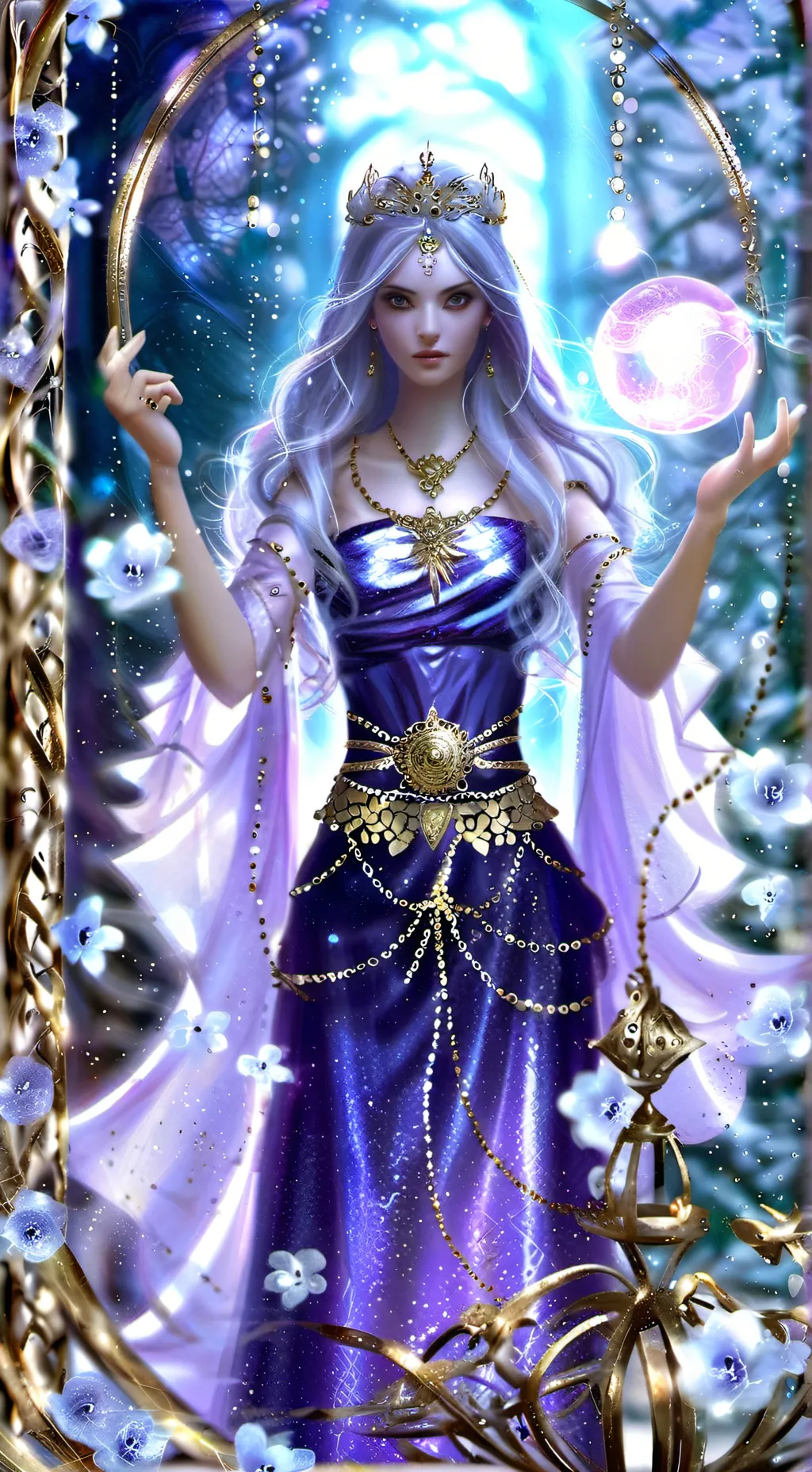 ai character: Lunara Solara background