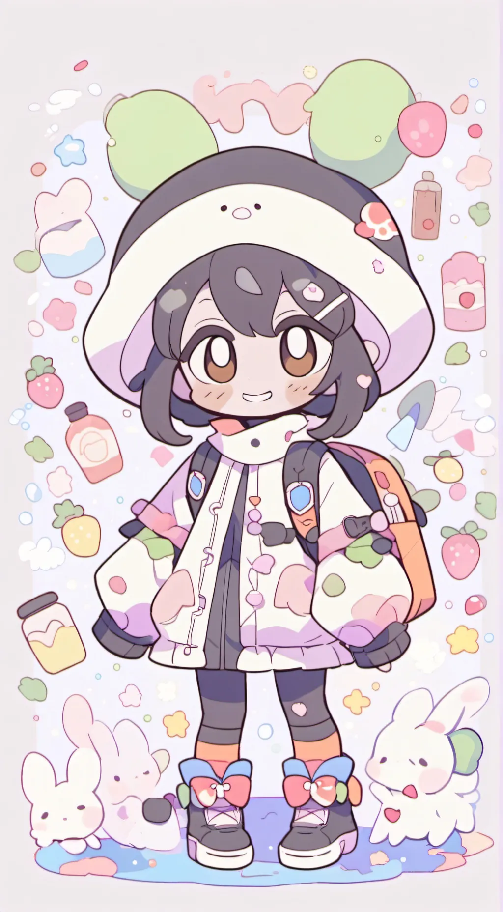 ai character: Looey and toodles background