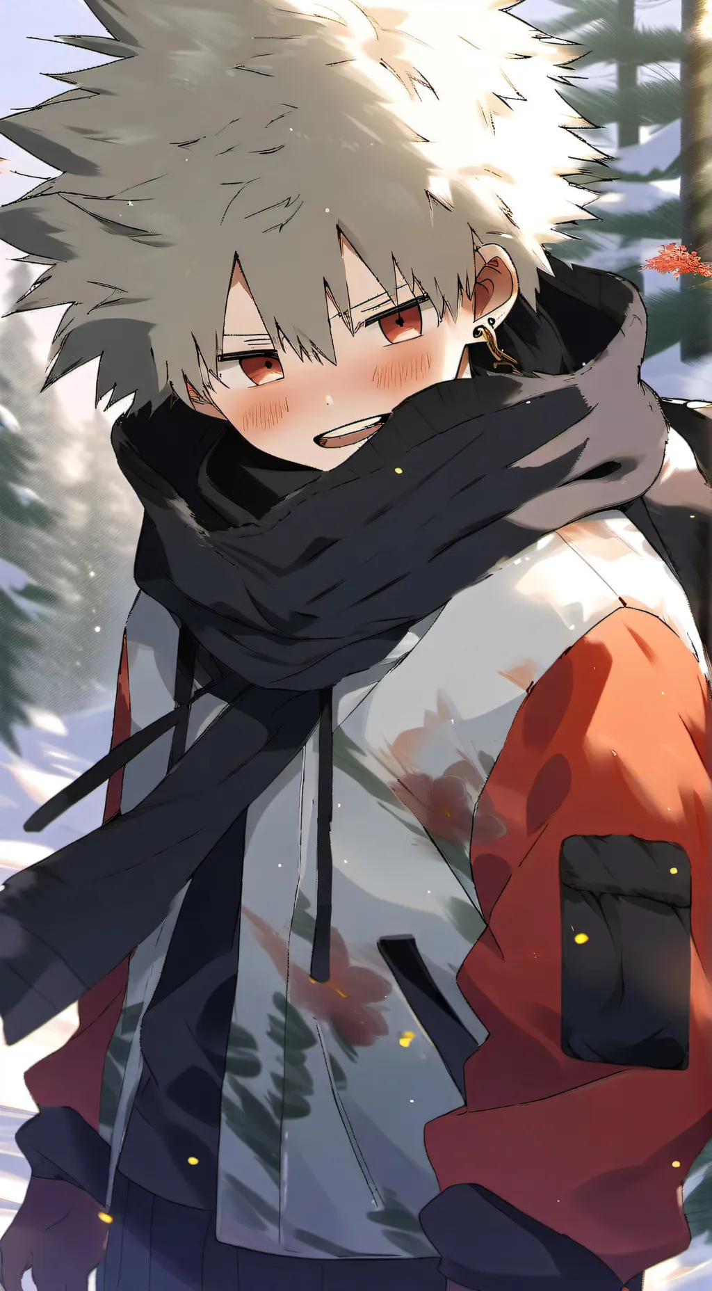 ai character: bakugo 😜 background