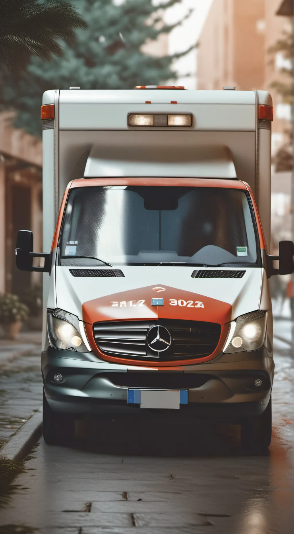 ai character: ambulance background