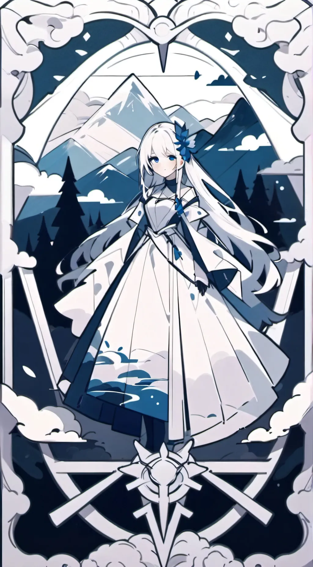 ai character: dwliltw pillow background