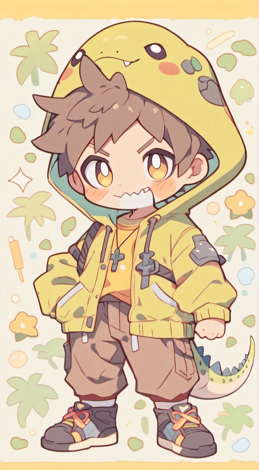 ai character: 🦖 DUDU🦖 background